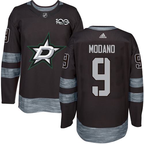 Adidas Stars #9 Mike Modano Black 1917-100th Anniversary Stitched NHL Jersey